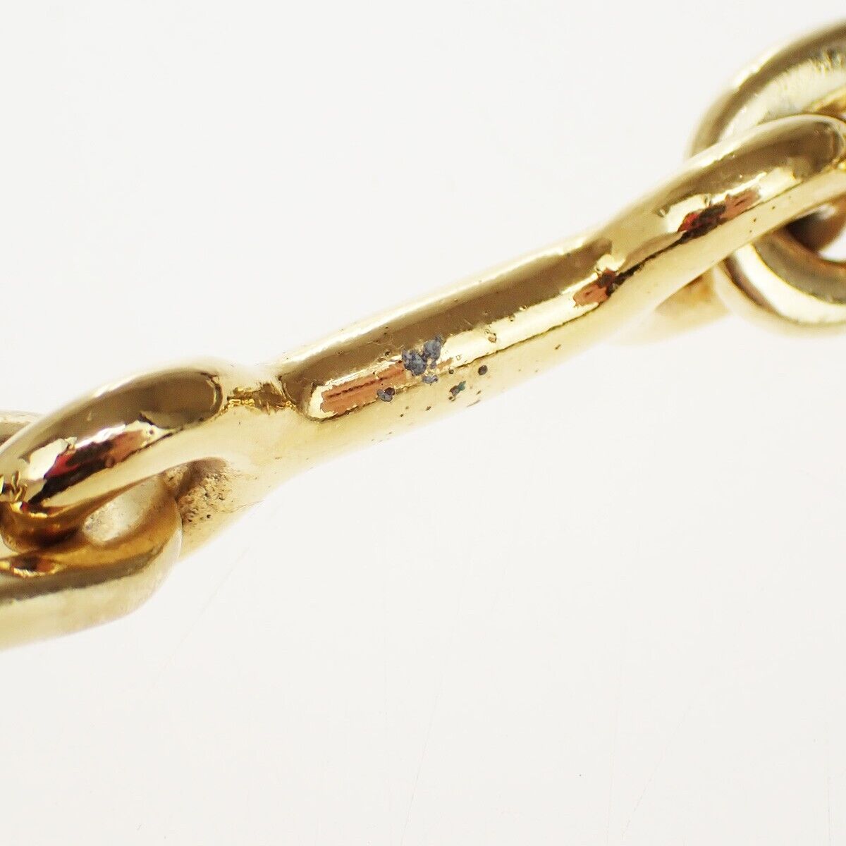 LOUIS VUITTON Logo Chain Long Necklace Gold Silver Italy M62837 87YG573