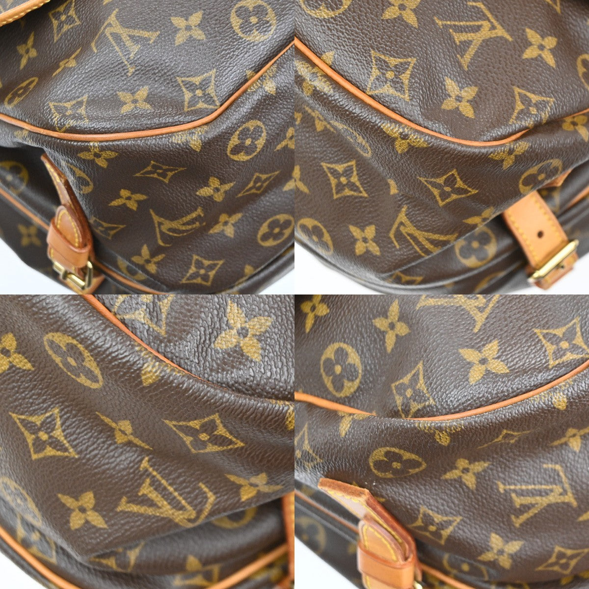 LOUIS VUITTON Saumur 35 Shoulder Bag Monogram Leather BN France M42254 72SA087