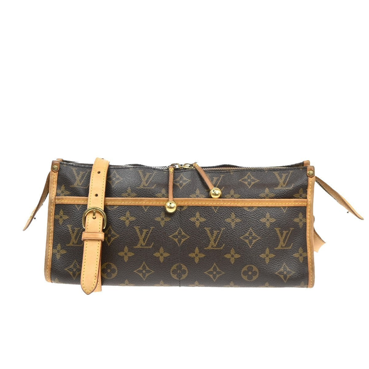 LOUIS VUITTON LV Popincourt Long Shoulder Bag Monogram Brown M40008 93SA145