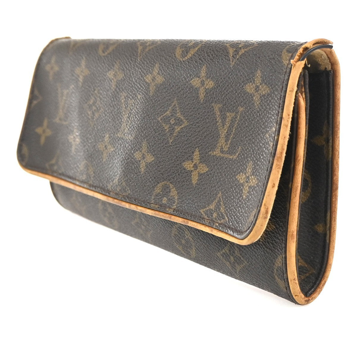 LOUIS VUITTON Pochette Twin GM 2Way Shoulder Bag Monogram Brown M51852 33KC733