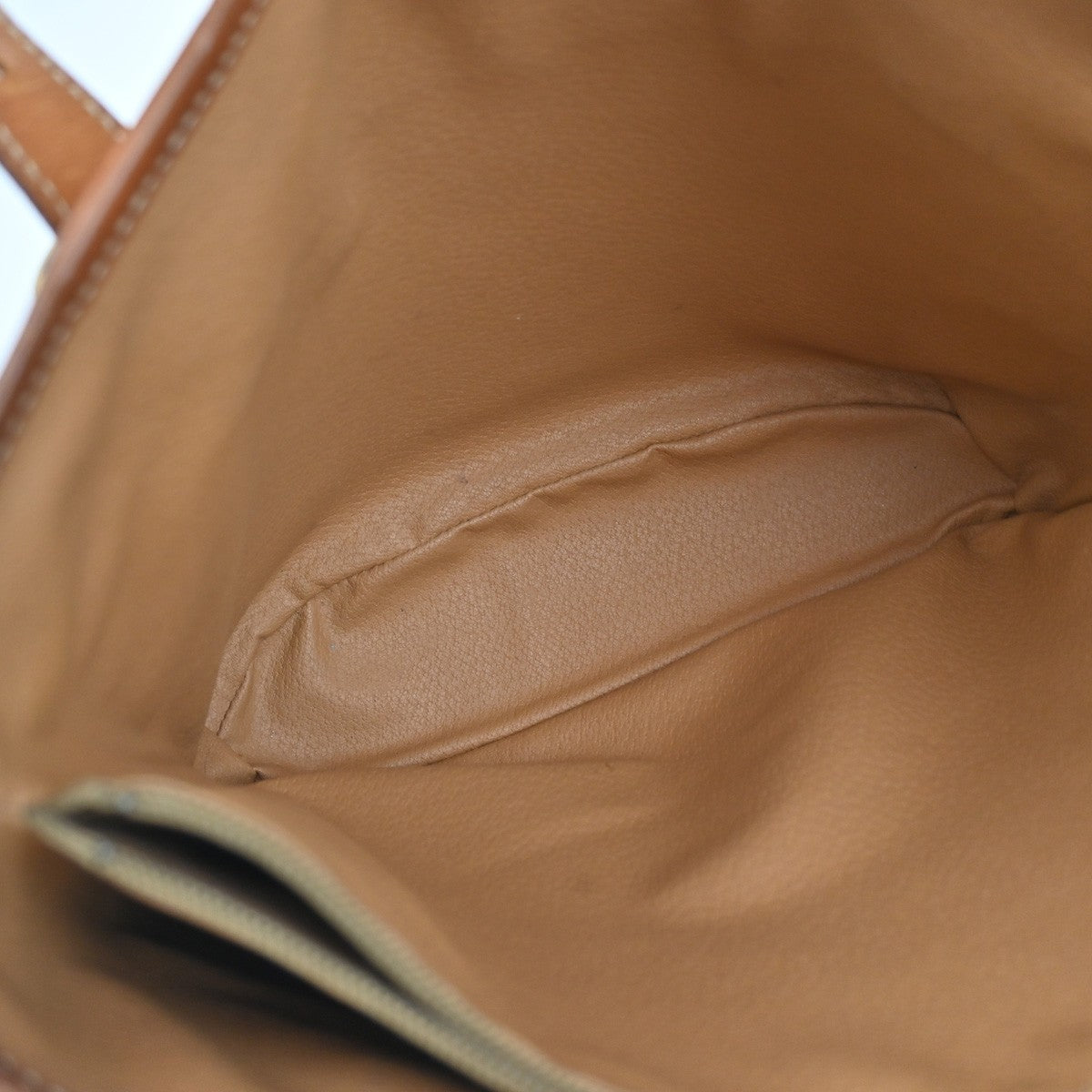 CELINE Logo Macadam Pattern Shoulder Tote Bag PVC Leather Brown GHW 67KP100