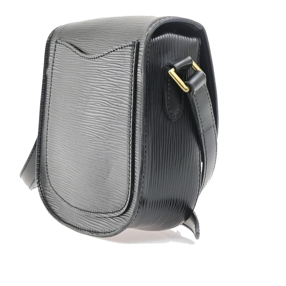 LOUIS VUITTON LV Mini Saint Cloud Shoulder Bag Epi Leather Black M52212 70MA692