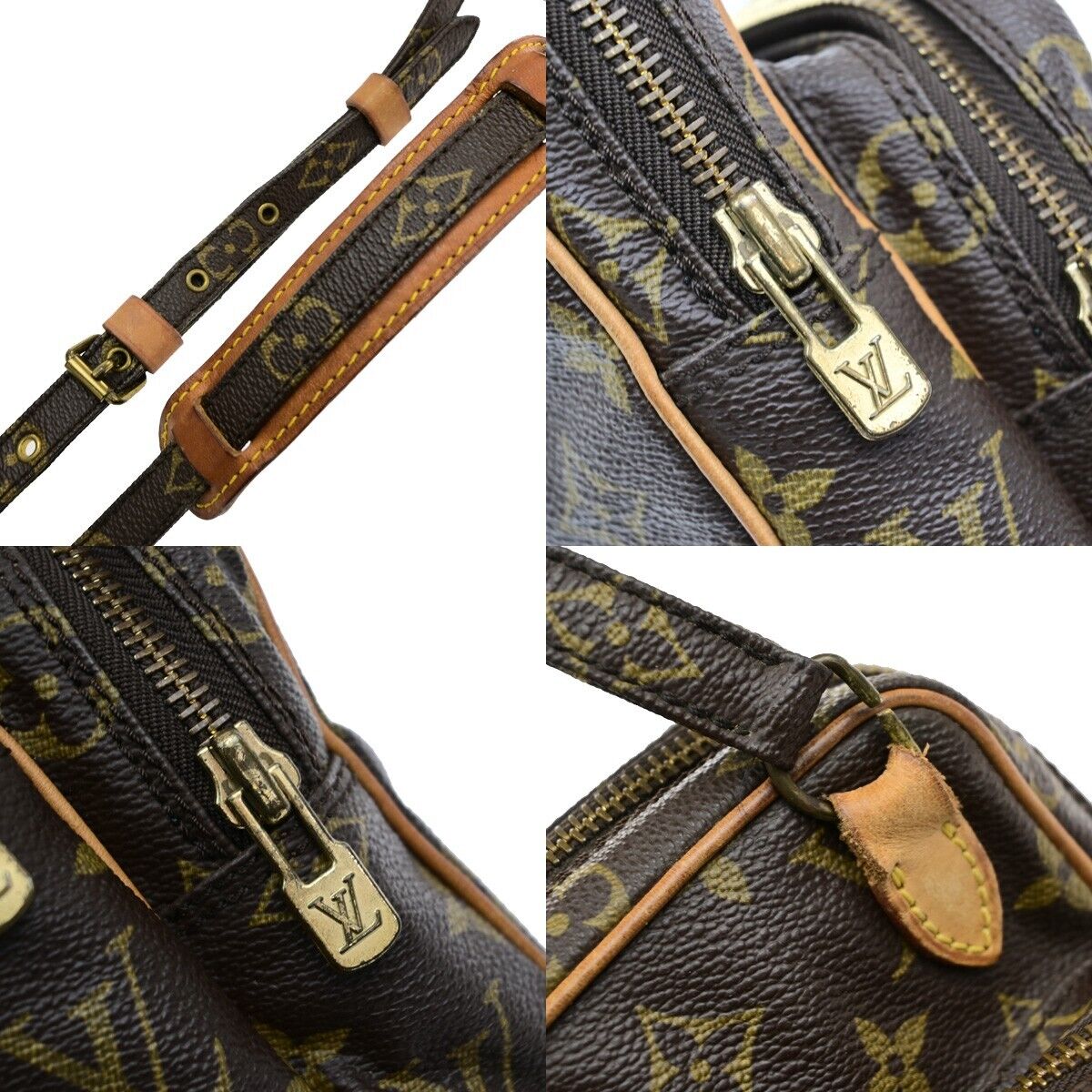 LOUIS VUITTON Mini Amazon Shoulder Bag Monogram Leather Brown M45238 85ED866