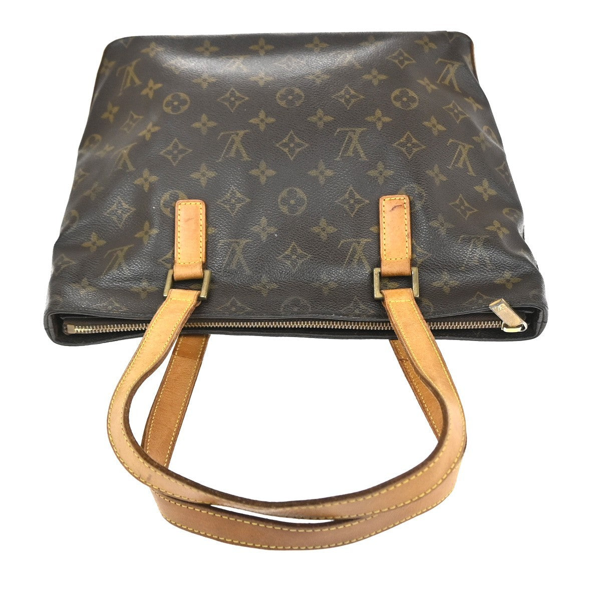 LOUIS VUITTON Cabas Piano Shoulder Bag Monogram Leather Brown USA M51148 82CA802