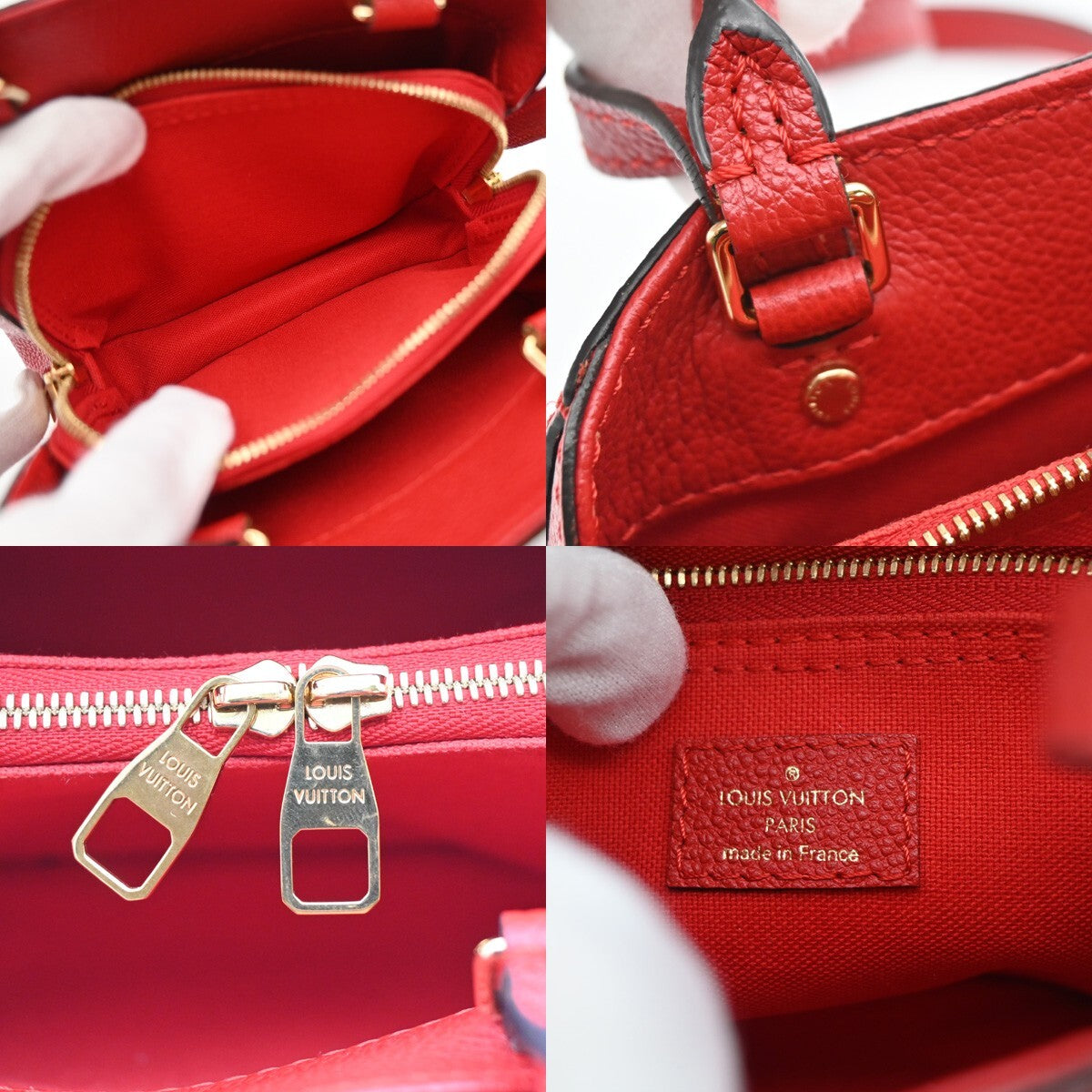 LOUIS VUITTON Montaigne Nano 2Way Hand Bag Monogram Empreinte CY M50865 698RL139