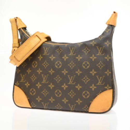 LOUIS VUITTON Boulogne 30 Shoulder Bag Monogram Leather Brown M51265 12PA117