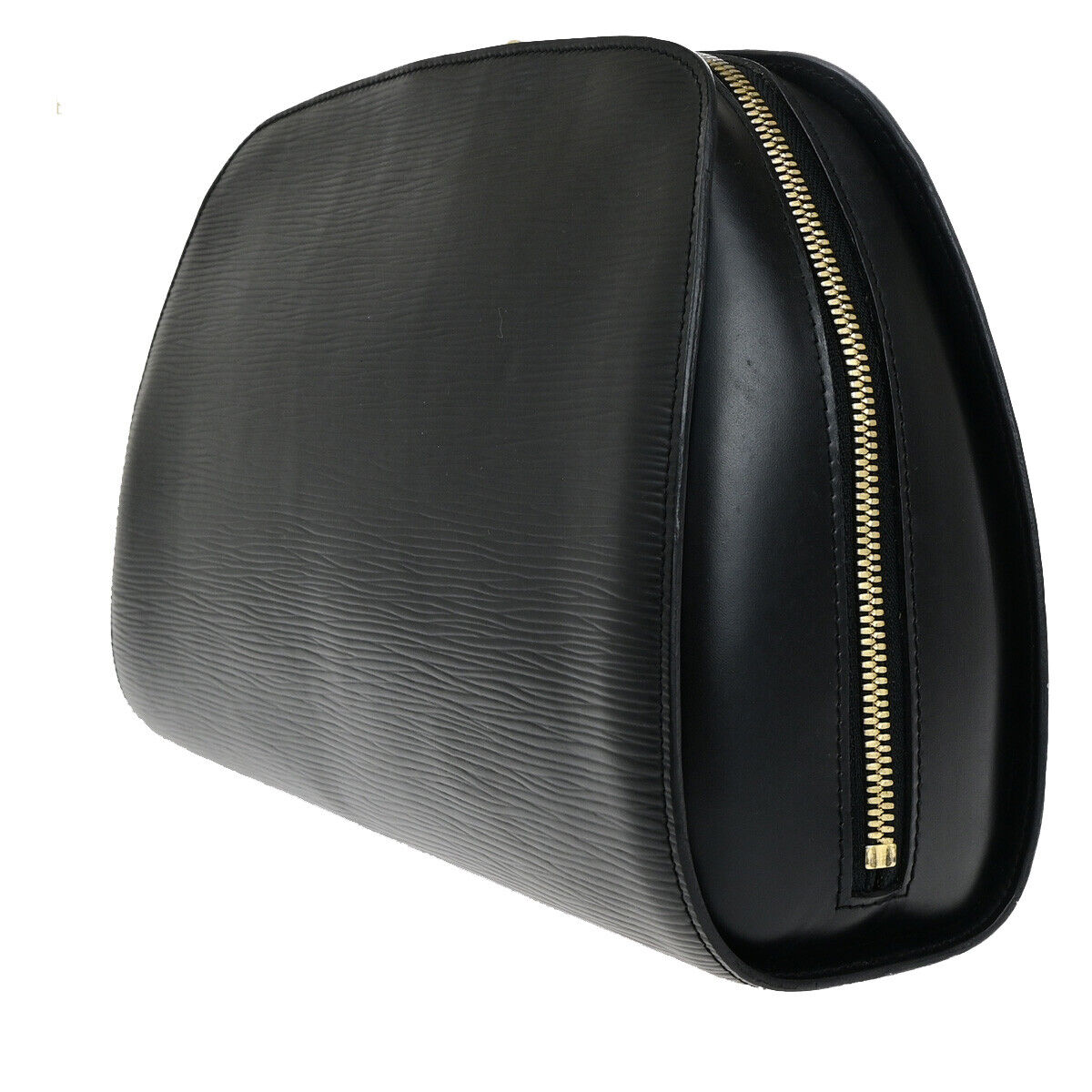 LOUIS VUITTON Logo Dauphine GM Cosmetic Pouch Epi Leather Black M48432 60YF470