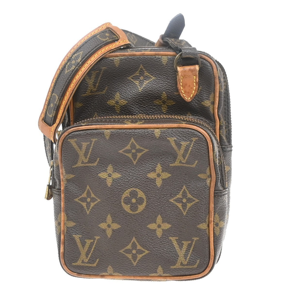 LOUIS VUITTON Mini Amazon Shoulder Bag Monogram Leather Brown M45238 39EG162