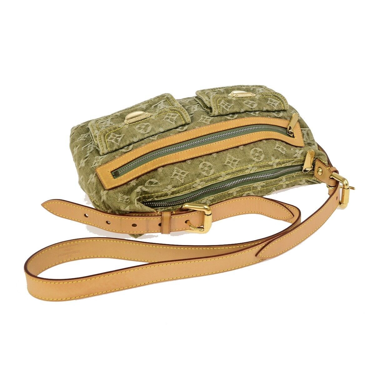 LOUIS VUITTON Baggy PM Shoulder Bag Monogram Denim Leather GN M95213 653RK693