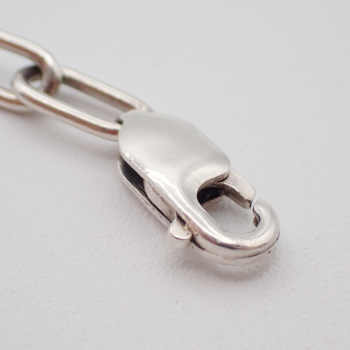 HERMES Chaine D'ancre Enchainee Game Chain Pendant Necklace 925 Silver 58RF339