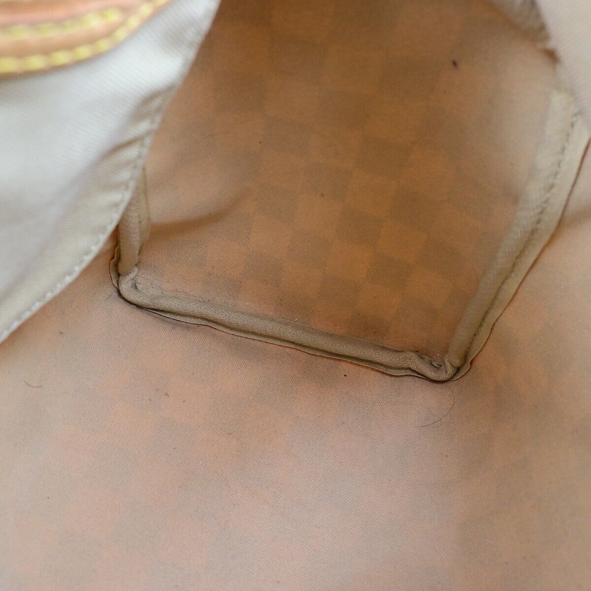 LOUIS VUITTON Speedy 25 Hand Bag Damier Azur Leather White U.S.A. N41534 13ED028