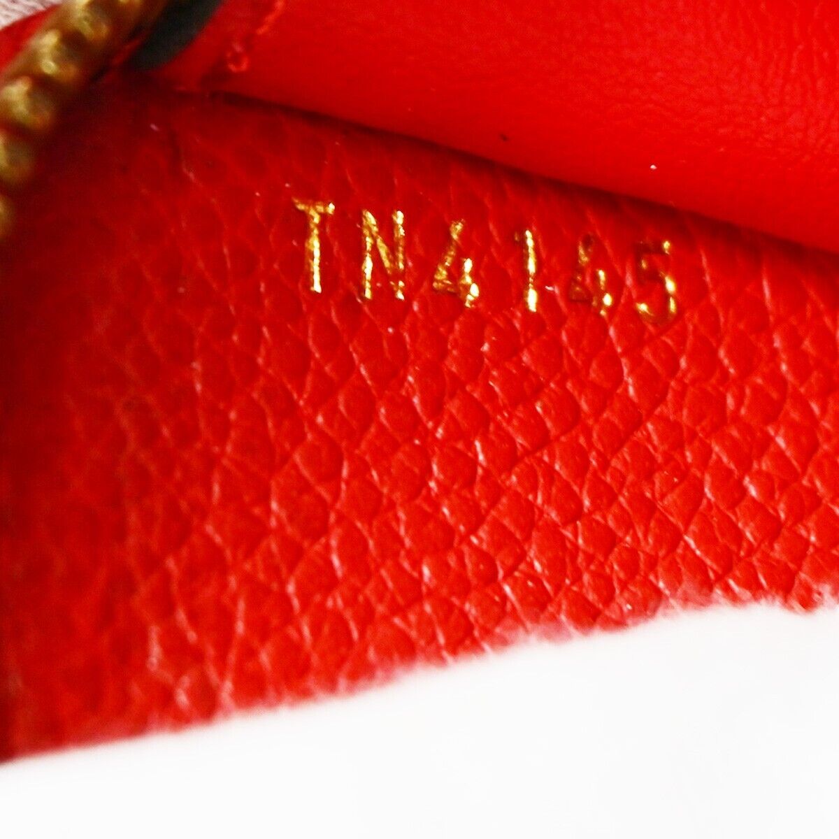 LOUIS VUITTON Clemence Long Bifold Wallet Monogram Empreinte Red M60169 31HB931