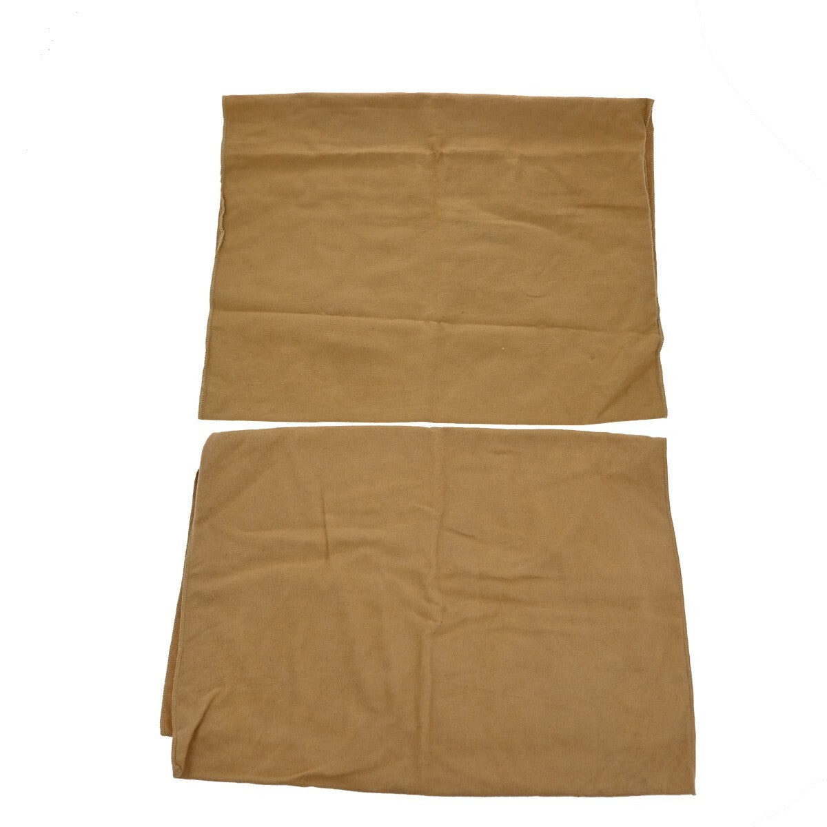 LOUIS VUITTON Logo 10 Set Dust Bag Drawstring Canvas Cotton Beige Brown 09FB553