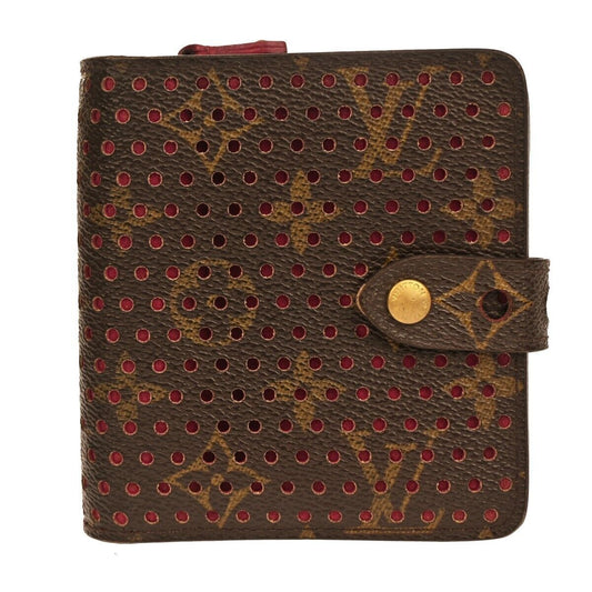 LOUIS VUITTON Compact Zip Bifold Wallet Monogram Perfo Leather BN M95188 38GA186
