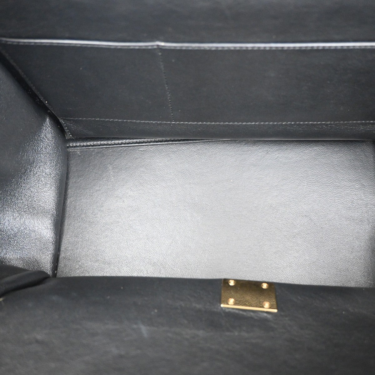 CELINE Trapeze Tricolor 2way Shoulder Hand Bag Leather Suede Khaki Beige 70KB559