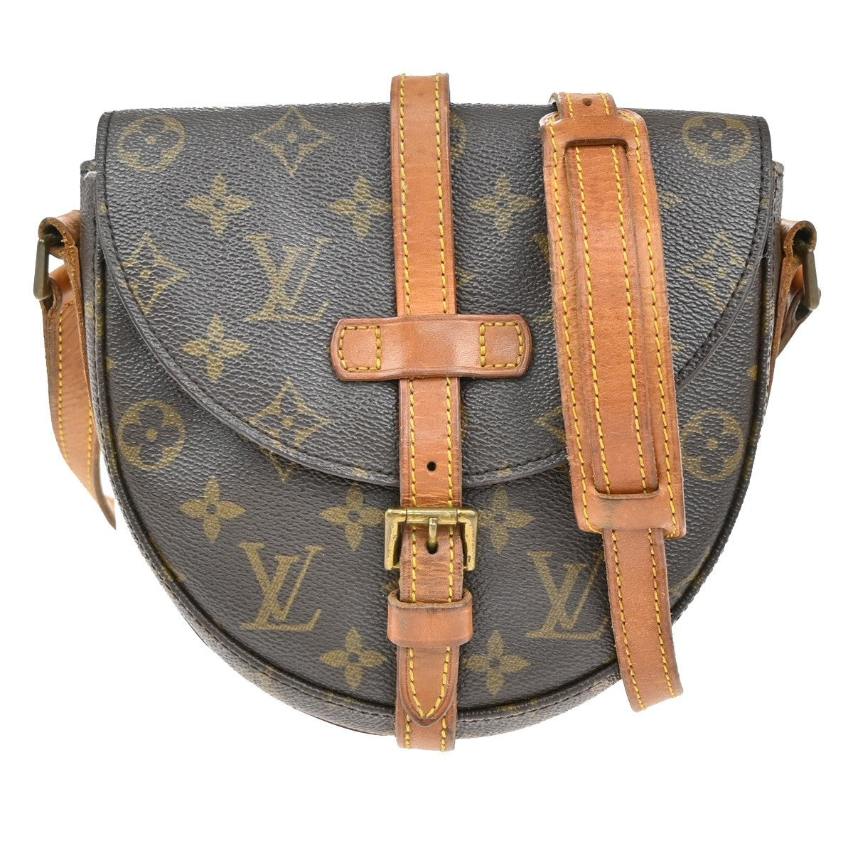 LOUIS VUITTON Chantilly PM Shoulder Bag Monogram Leather Brown M51234 80KB465
