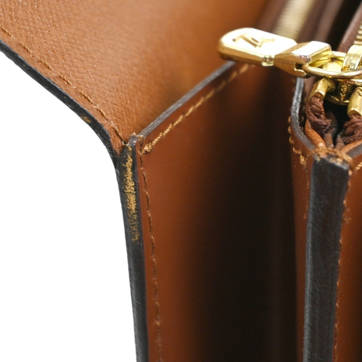 LOUIS VUITTON Concorde Hand Bag Monogram Leather Brown France M51190 70KC476