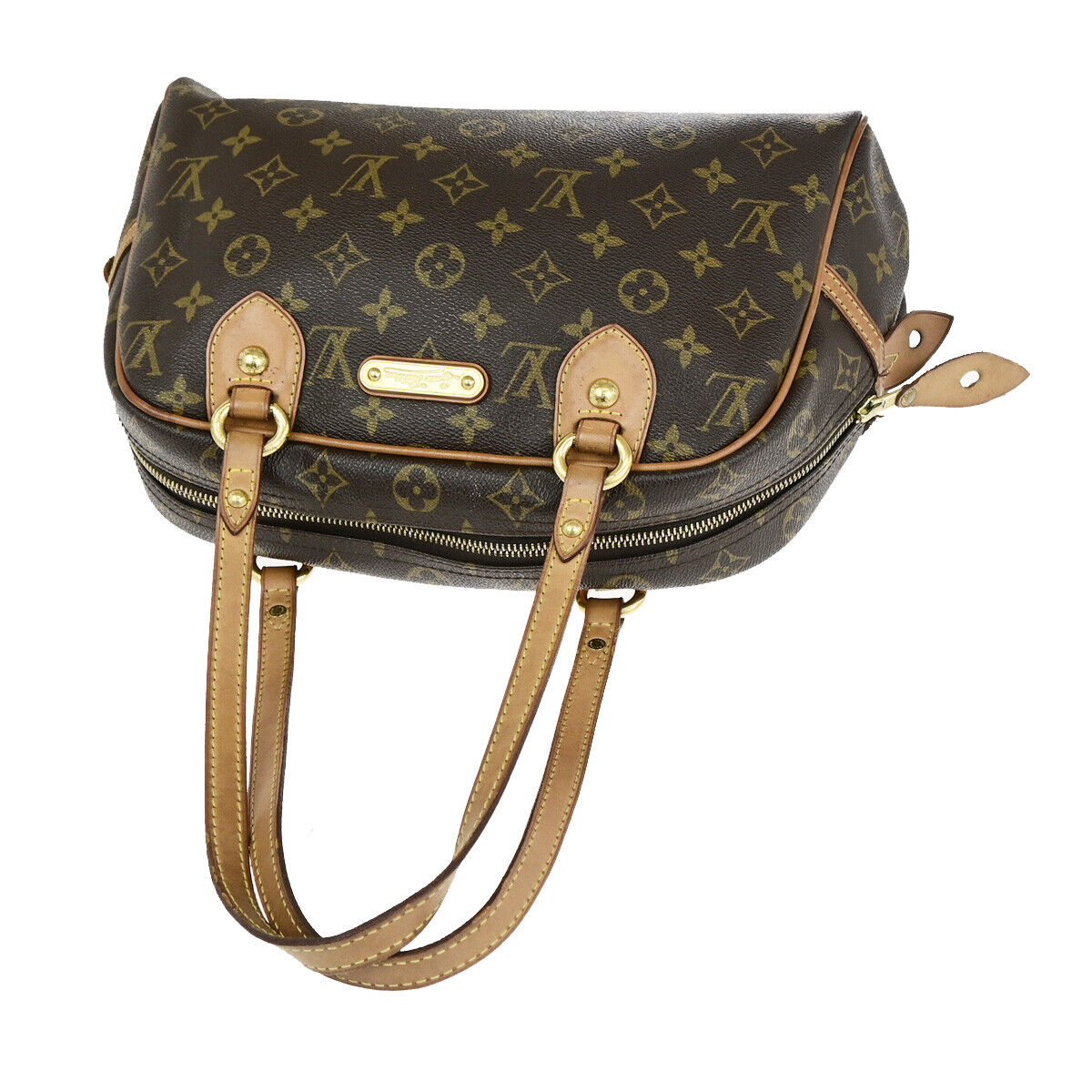 LOUIS VUITTON Montorgueil PM Shoulder Bag Monogram Leather Brown M95565 78YG602