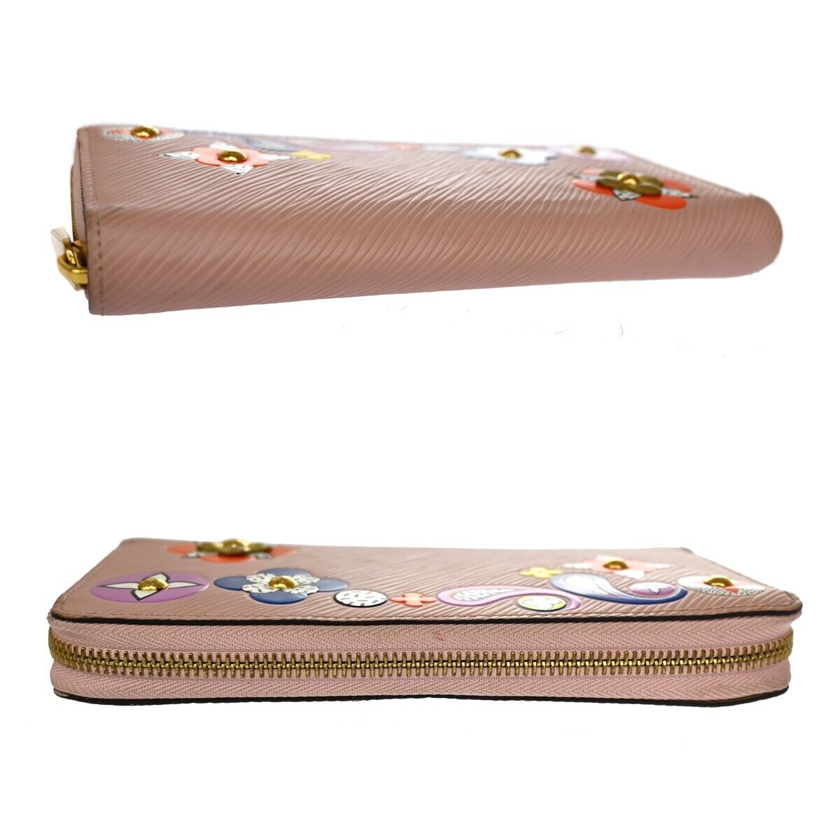 LOUIS VUITTON Zippy Wallet Long Bifold Purse Epi Leather Pink M62067 30GA974