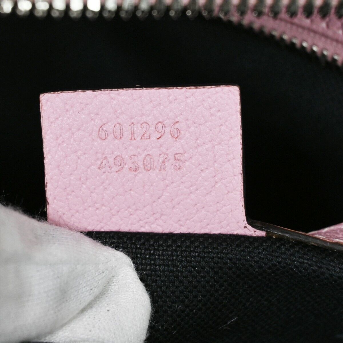 GUCCI Logo GG Psychedelic Backpack Bag Supreme Leather Black Pink Italy 14HB656
