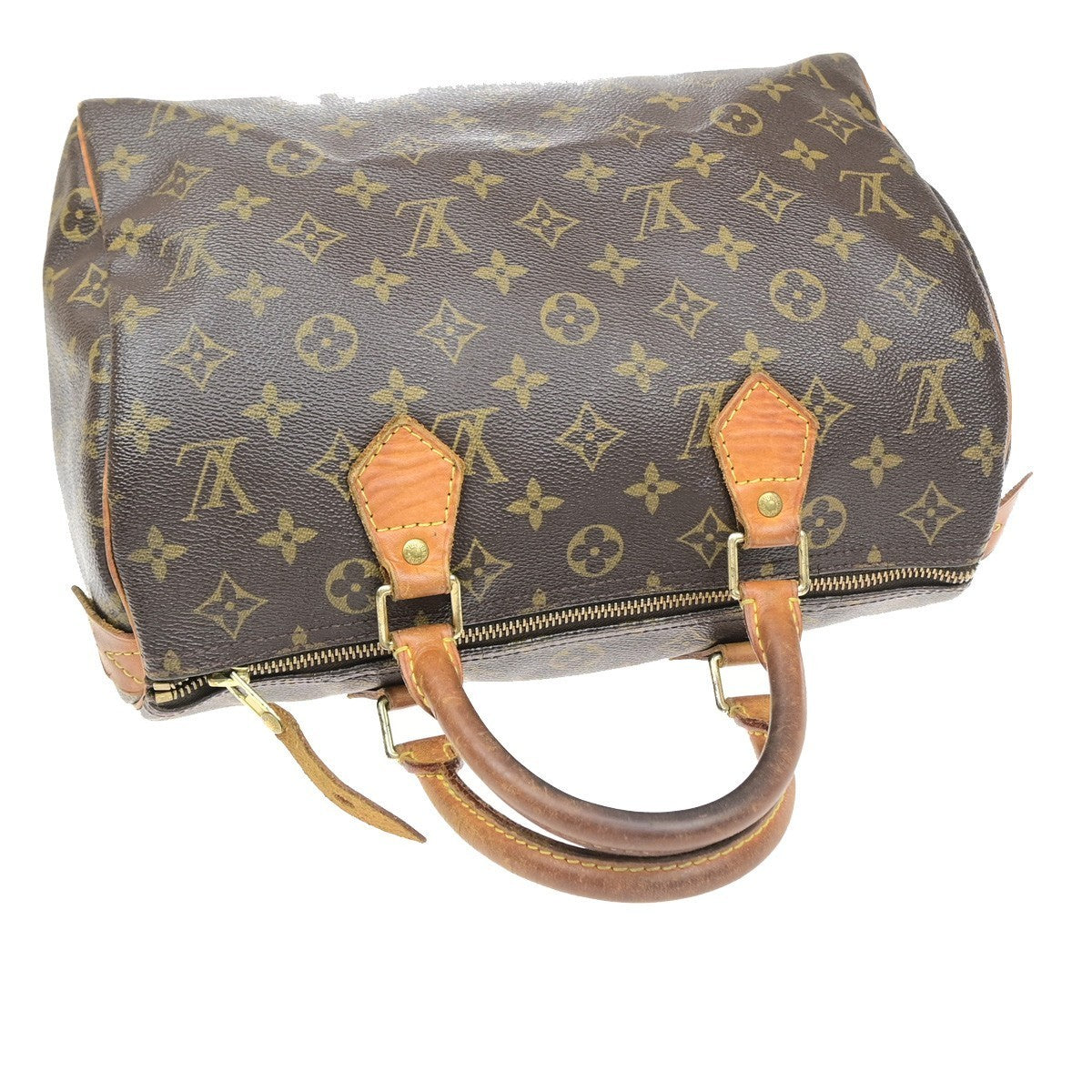 LOUIS VUITTON Speedy 30 Travel Hand Bag Monogram Leather Brown M41526 17MA700