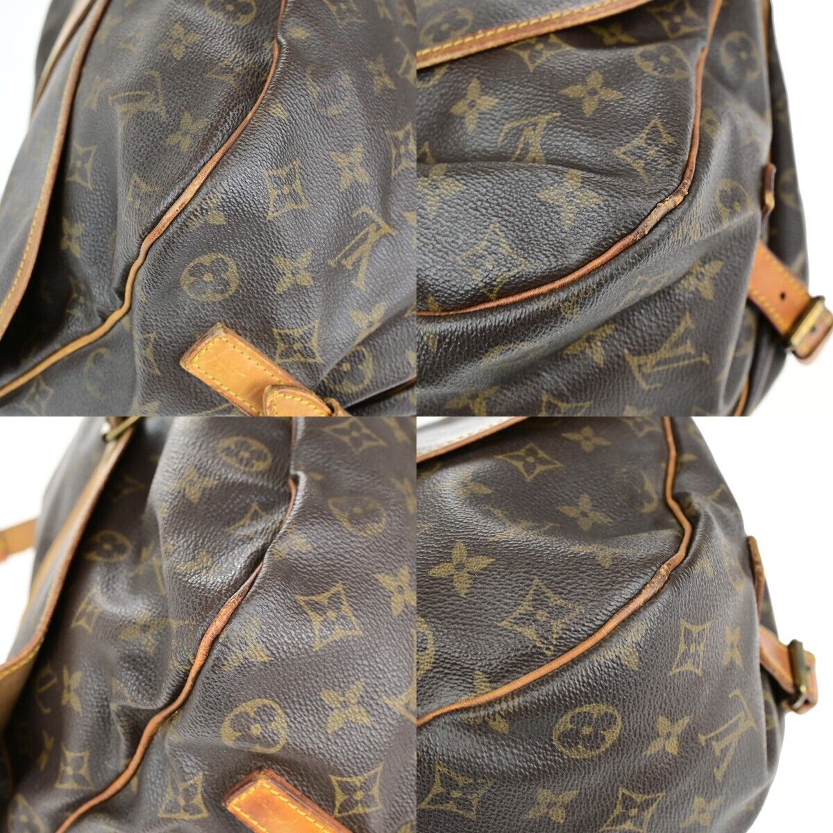 LOUIS VUITTON Saumur 35 Shoulder Bag Monogram Leather BN France M42254 39ED126