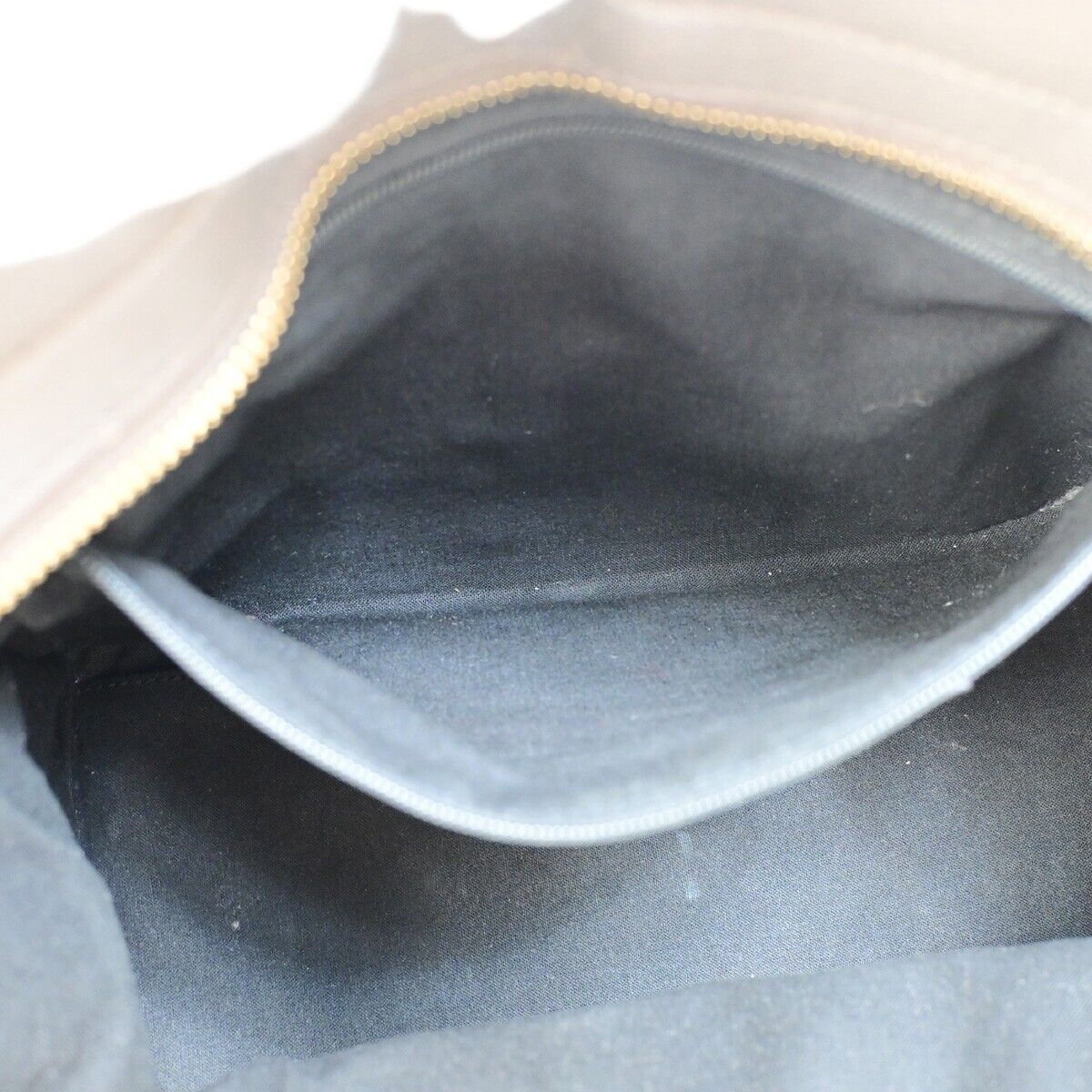 YVES SAINT LAURENT YSL 2Way Cabas Chyc Hand Shoulder Bag Leather Gray 35SH912
