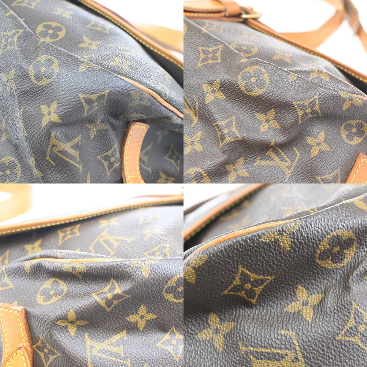 LOUIS VUITTON Saumur 35 Shoulder Bag Monogram Leather BN France M42254 74KC553