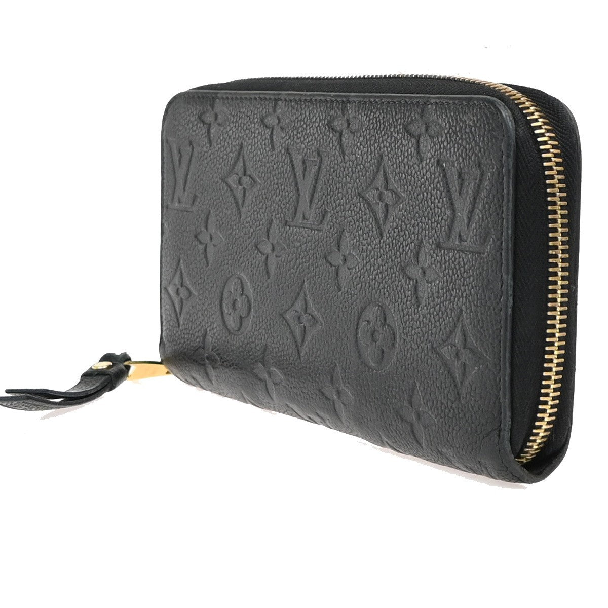 LOUIS VUITTON Zippy Wallet Long Wallet Monogram Empreinte Black M60571 80ZA255