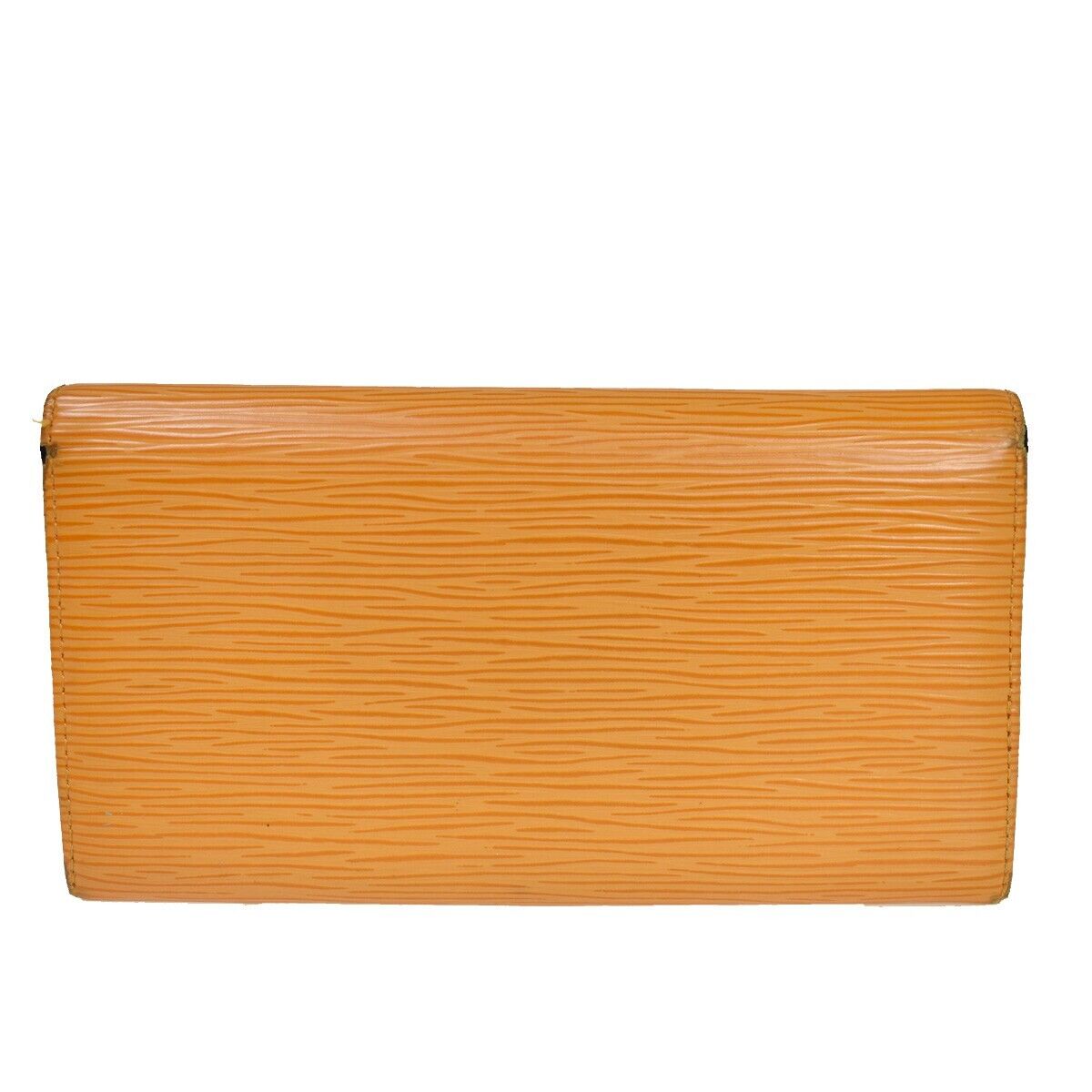 LOUIS VUITTON Credit Long Bifold Wallet Epi Leather Orange M6359H 01YA275