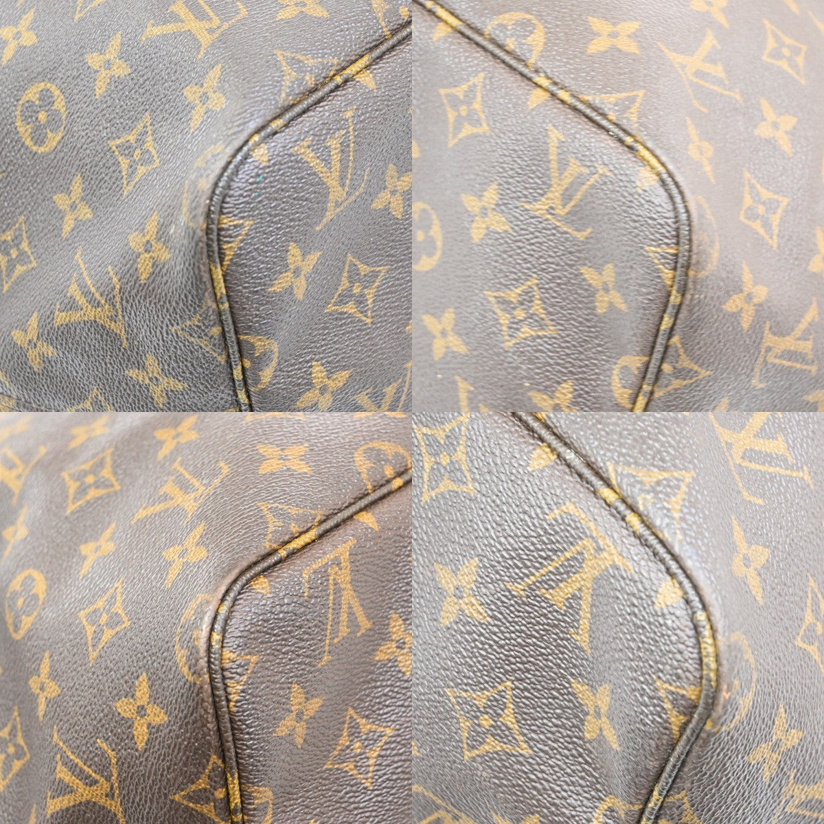 LOUIS VUITTON Neverfull GM Shoulder Tote Bag Monogram Leather BN M40157 58TA034