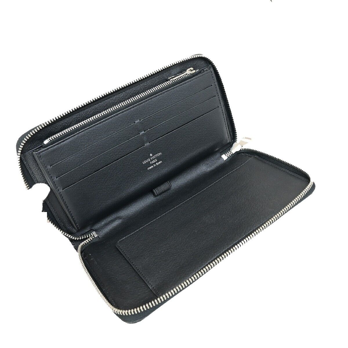 LOUIS VUITTON Zippy Organizer Long Bifold Wallet Damier Graphite N63077 14KA398