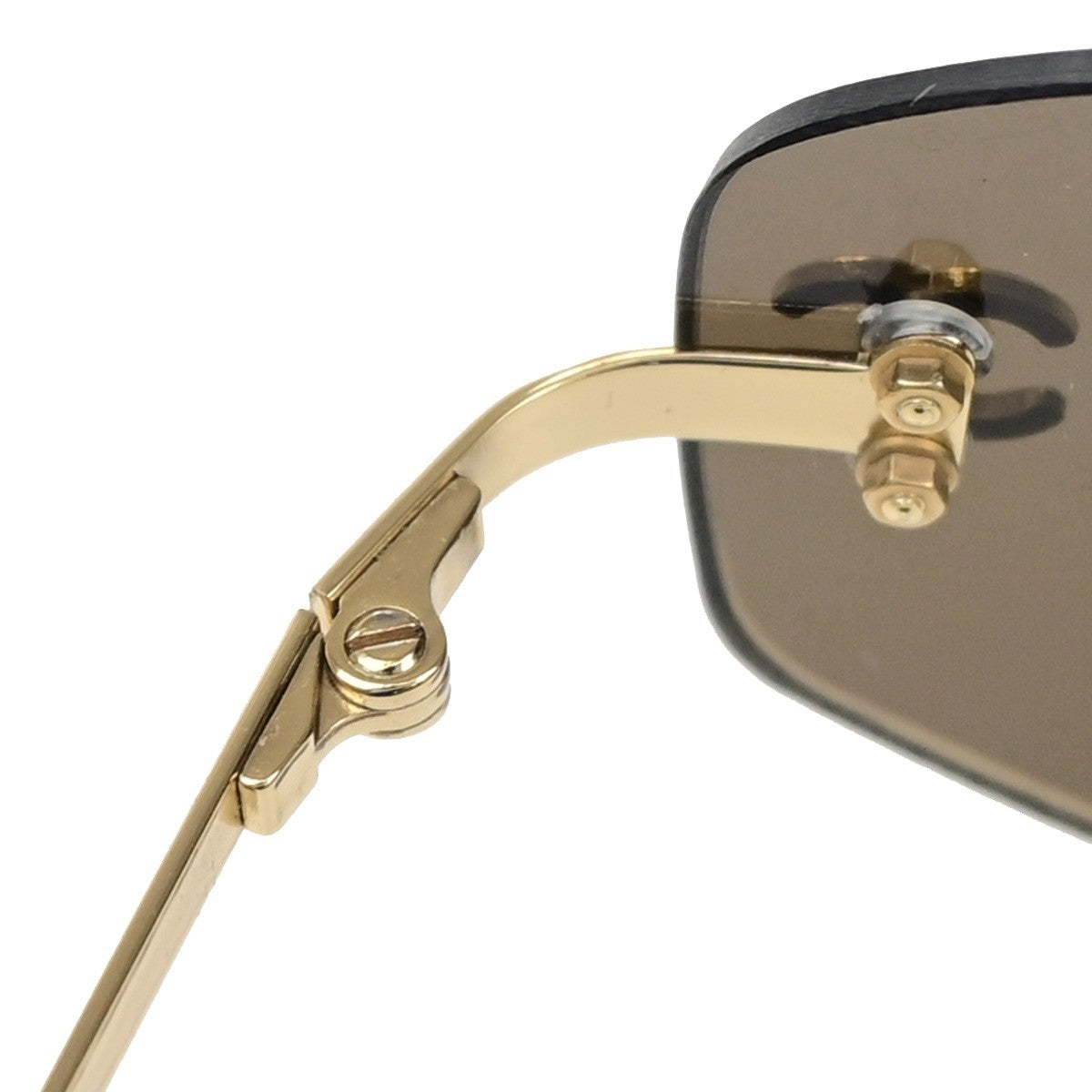 CHANEL CC Logo Sunglasses Mirrored Lenses Eye Wear Metal GHW 4002 05RQ075
