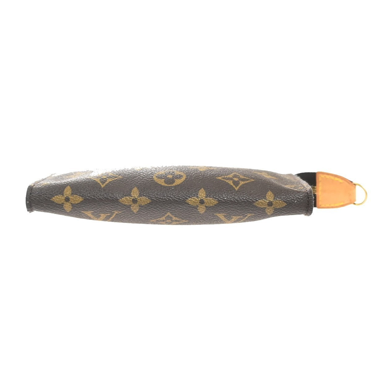 LOUIS VUITTON Logo BUCKET PM Pouch Bag Monogram Leather Brown GHW France 02KC509