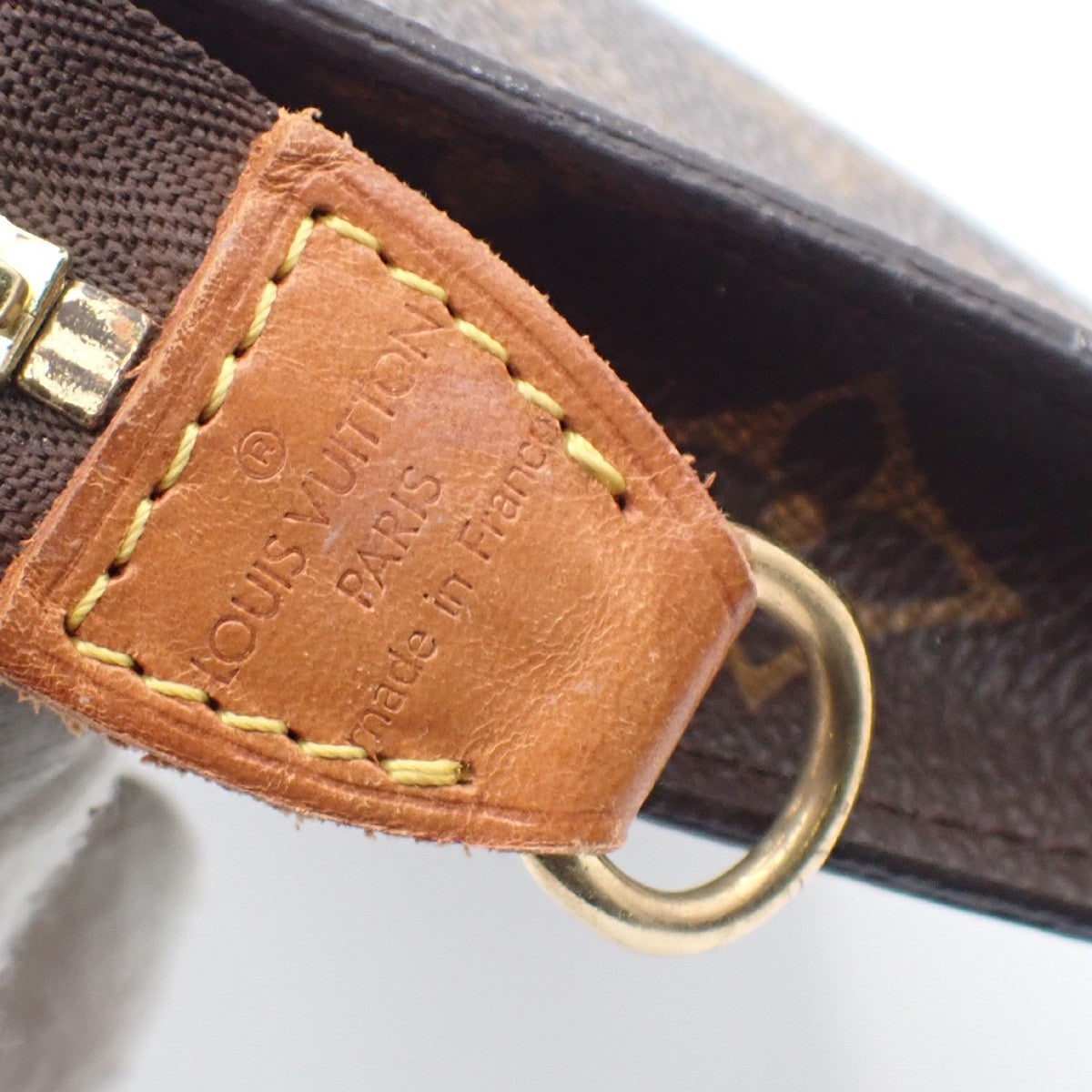 LOUIS VUITTON LV Bucket PM Clutch Pouch Bag Monogram Leather France 02AA129