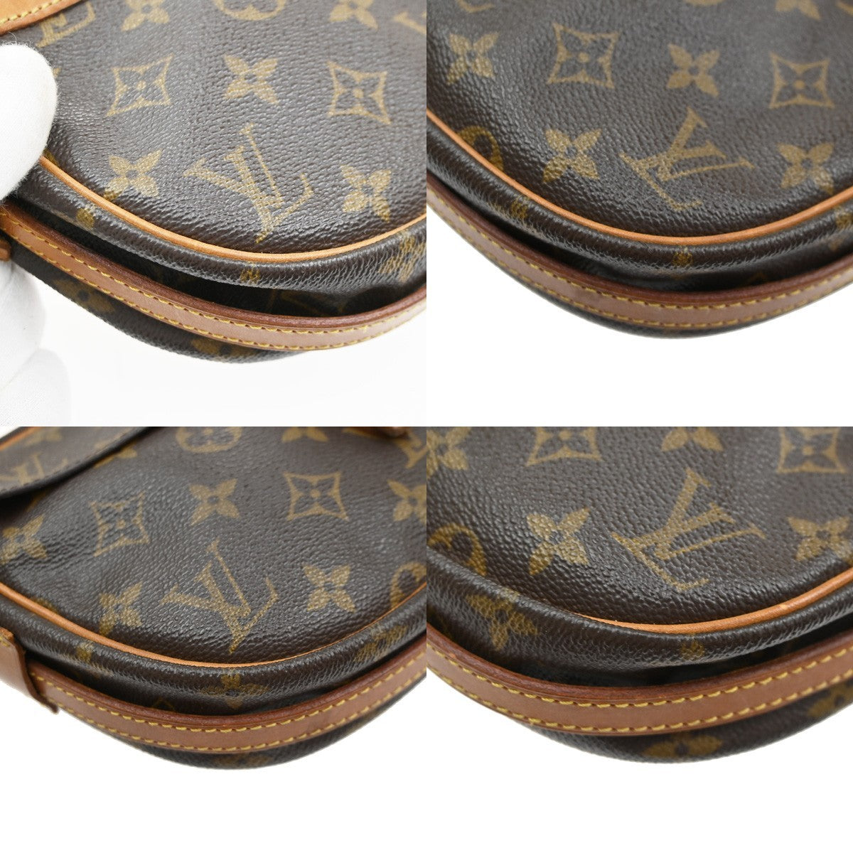 LOUIS VUITTON Jeune Fille PM Shoulder Bag Monogram Leather Brown M51227 33SA089