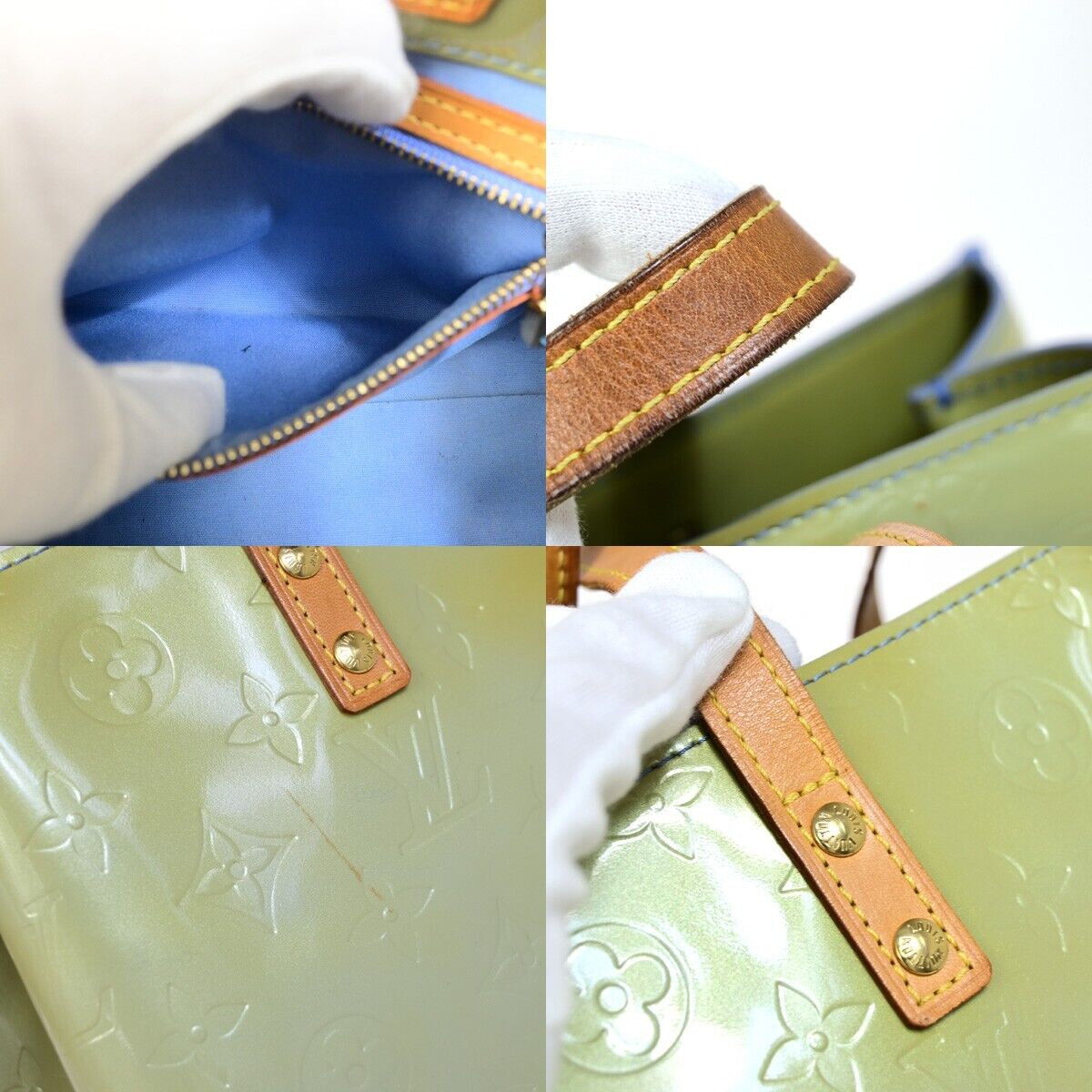 LOUIS VUITTON Reade PM Shoulder Bag Monogram Vernis Leather LD M91220 60FA760