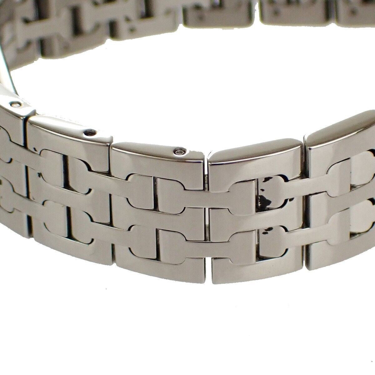 HERMES H Wrist Watch HH1.210 Quartz Stainless Steel Silver Orange 41LC293