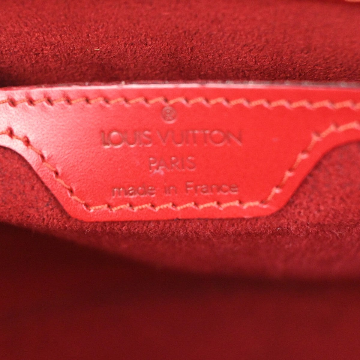 LOUIS VUITTON Saint Jacques Shoulder Hand Bag Epi Leather Red M52277 74RL925