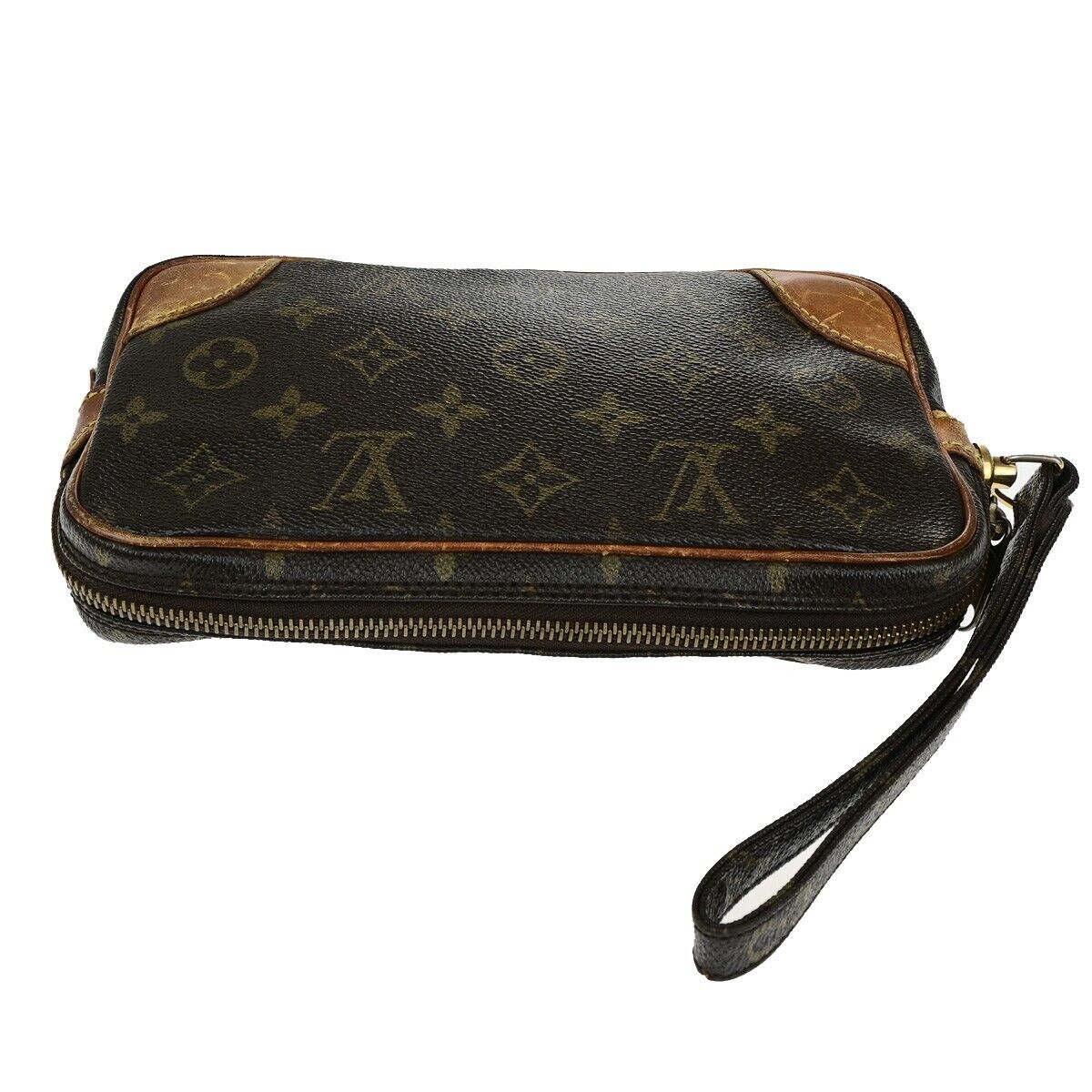 LOUIS VUITTON Marly Dragonne PM Clutch Hand Bag Monogram Leather M51827 68FA722