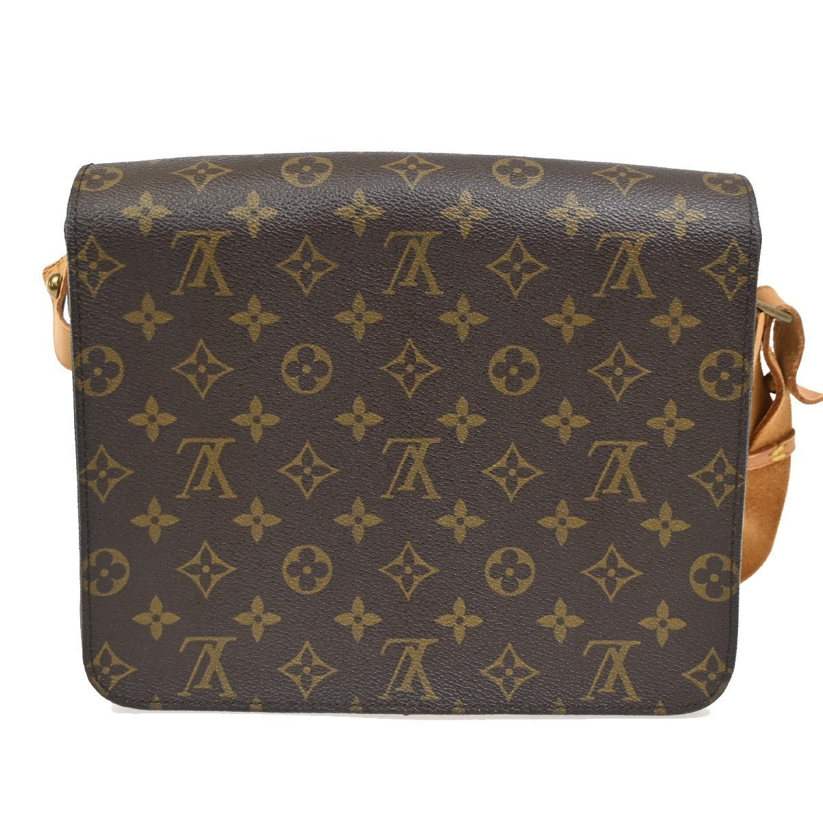LOUIS VUITTON Cartouchiere GM Shoulder Bag Monogram Leather Brown M51252 72CA570