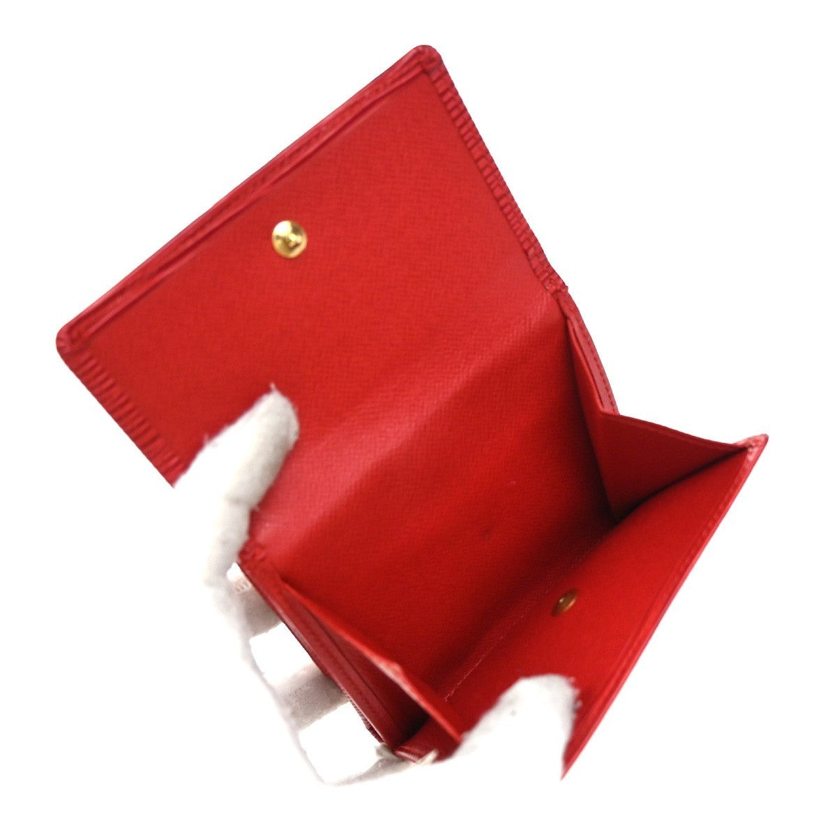 LOUIS VUITTON Porte Monnaie Billet Carte Credit Wallet Epi Red M6348E 07KP383