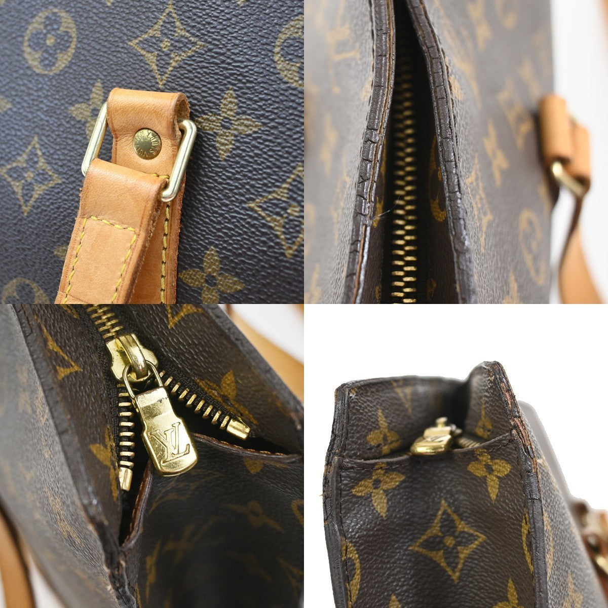 LOUIS VUITTON BABYLONE Shoulder Bag Monogram Leather Brown France M51102 89YH983