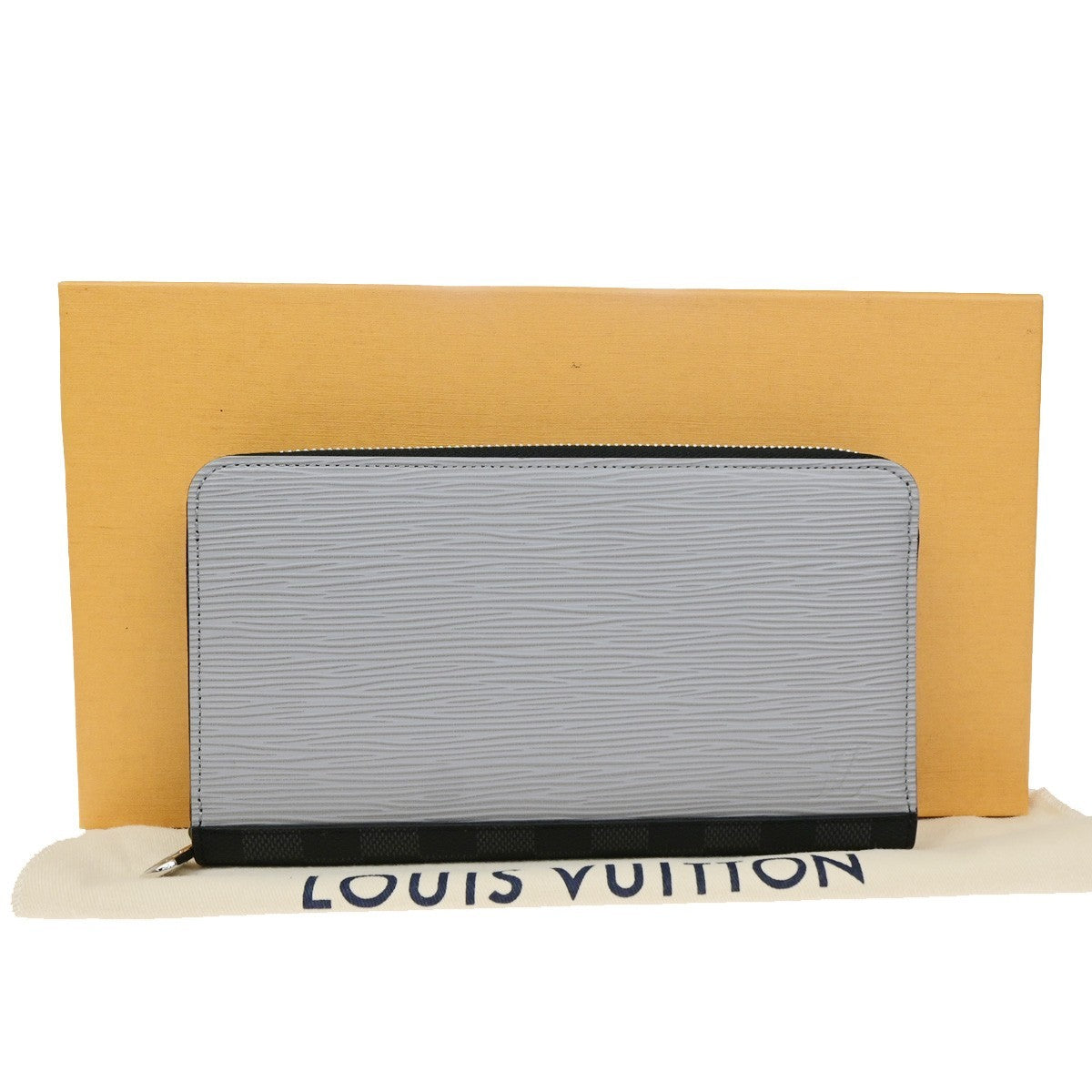 LOUIS VUITTON Zippy Organizer NM Long Wallet Epi Damier Graphite M62930 85RQ074
