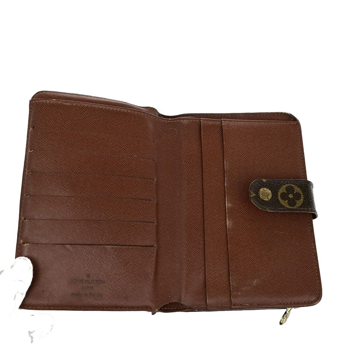 LOUIS VUITTON LV Logo 4 Set Bifold Trifold Long Wallet Monogram Brown 65FA707