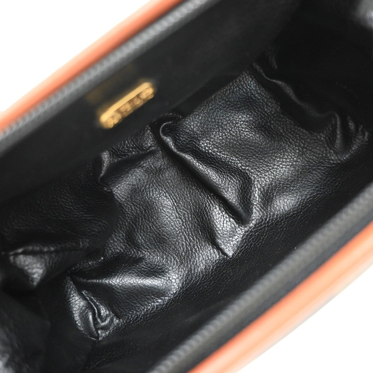 FENDI Logo Pequin Mini Hand Bag PVC Leather Brown GHW Made in Italy 87KP315
