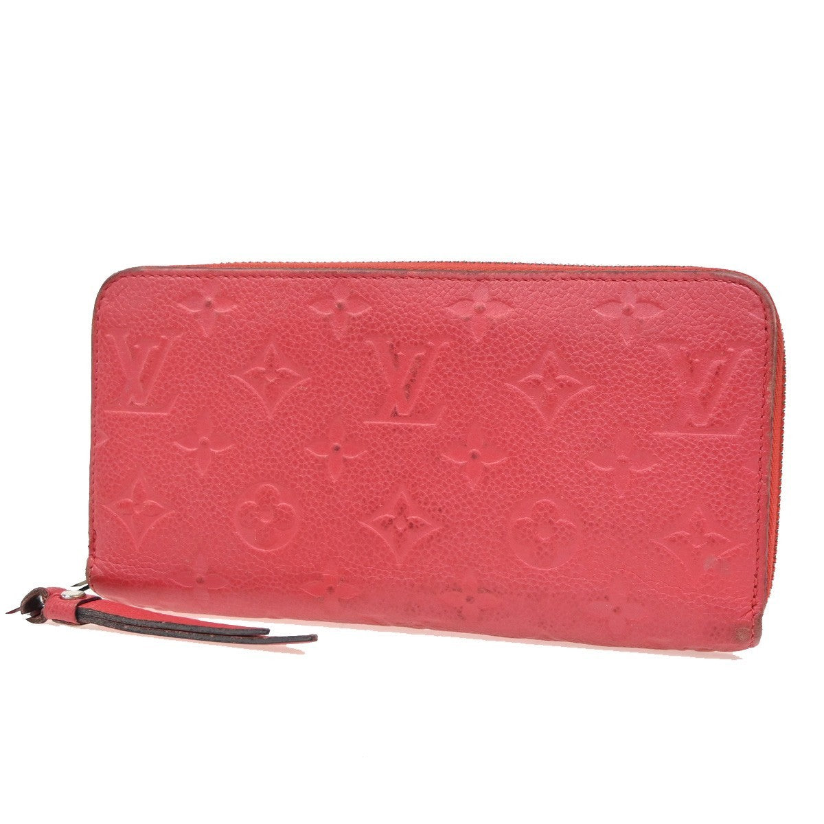 LOUIS VUITTON Zippy Wallet Long Wallet Monogram Empreinte Red M61865 66KC311