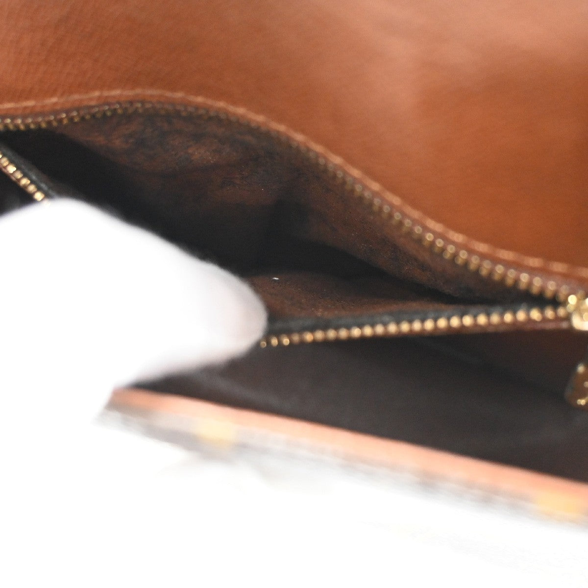 LOUIS VUITTON Saint Cloud MM Shoulder Bag Monogram Leather Brown M51243 83CA668