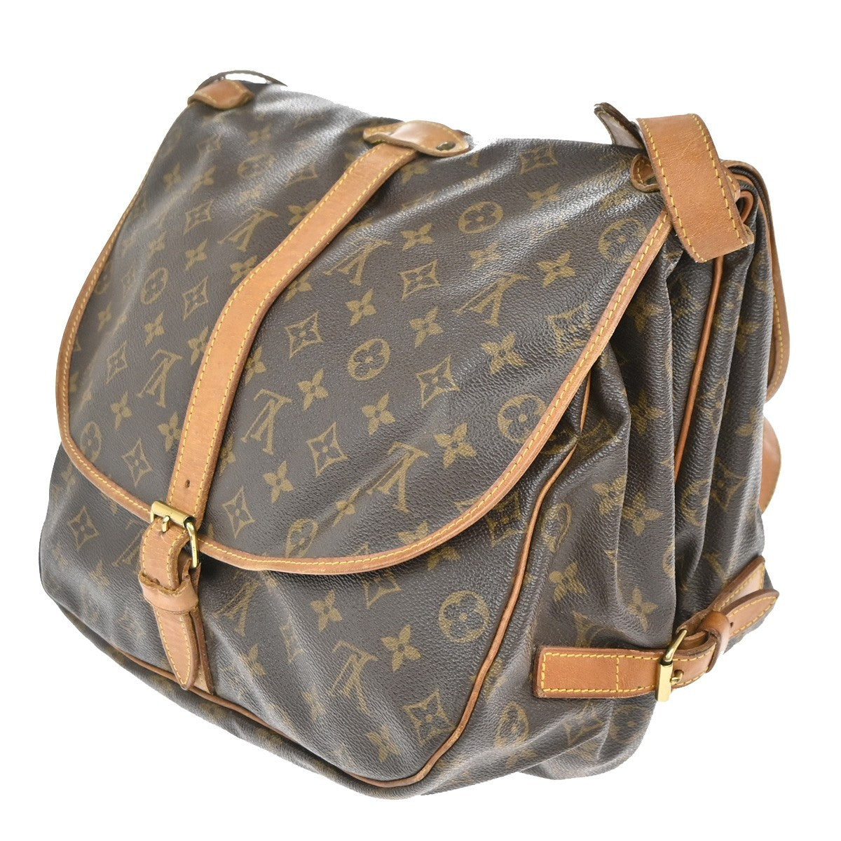 LOUIS VUITTON Saumur 35 Shoulder Bag Monogram Leather BN France M42254 82EG371