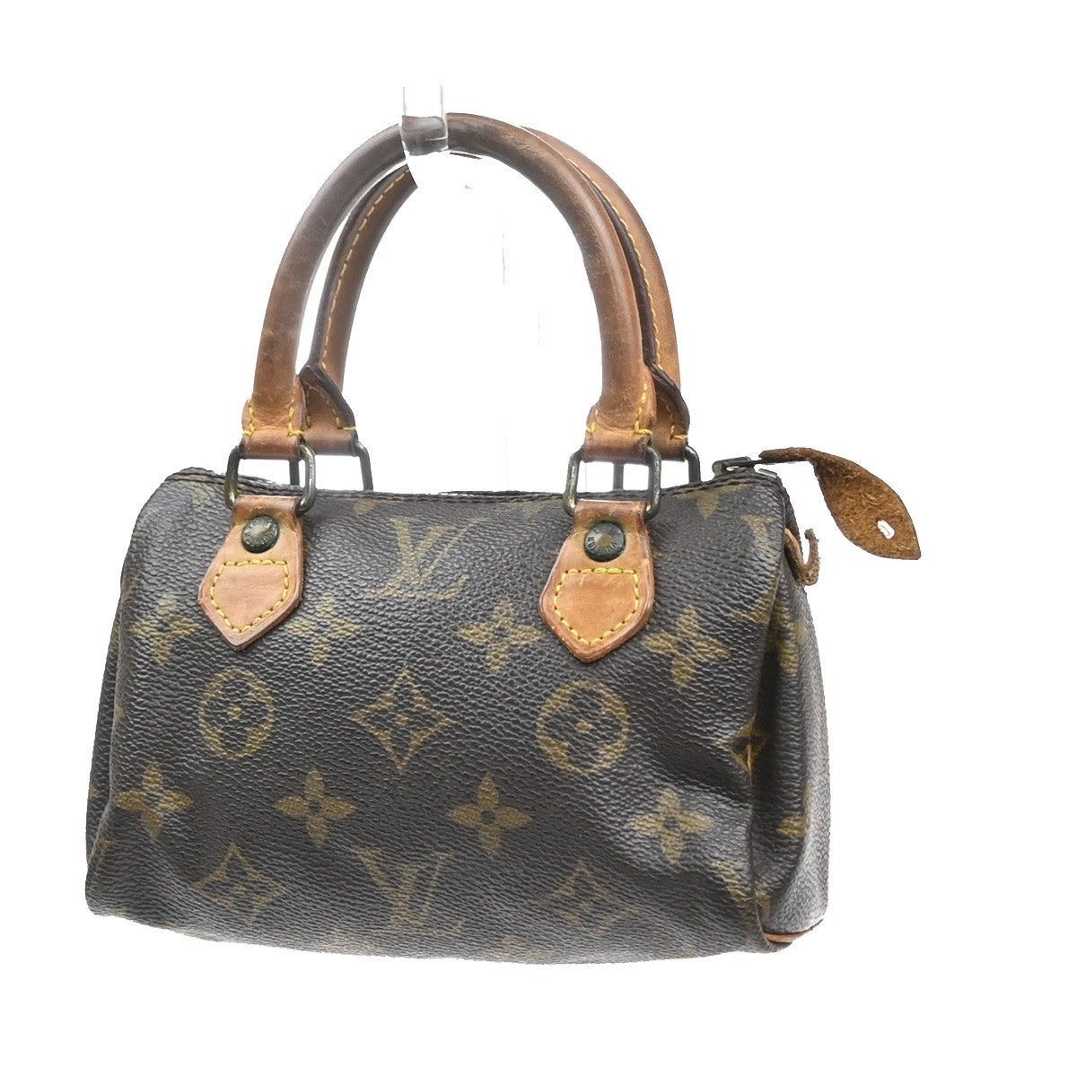 LOUIS VUITTON Mini Speedy Hand Bag Monogram Leather Brown M41534 82CA981